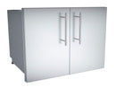 Sunstone Designer Series 30-Inch Stainless Steel Double Door with Shelves – Raised Style