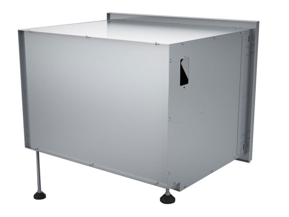 Sunstone Designer 36-Inch Stainless Steel Double Door with Shelves – Raised Style