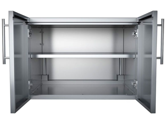 Sunstone Designer Series 30-Inch Stainless Steel Double Door with Shelves – Raised Style