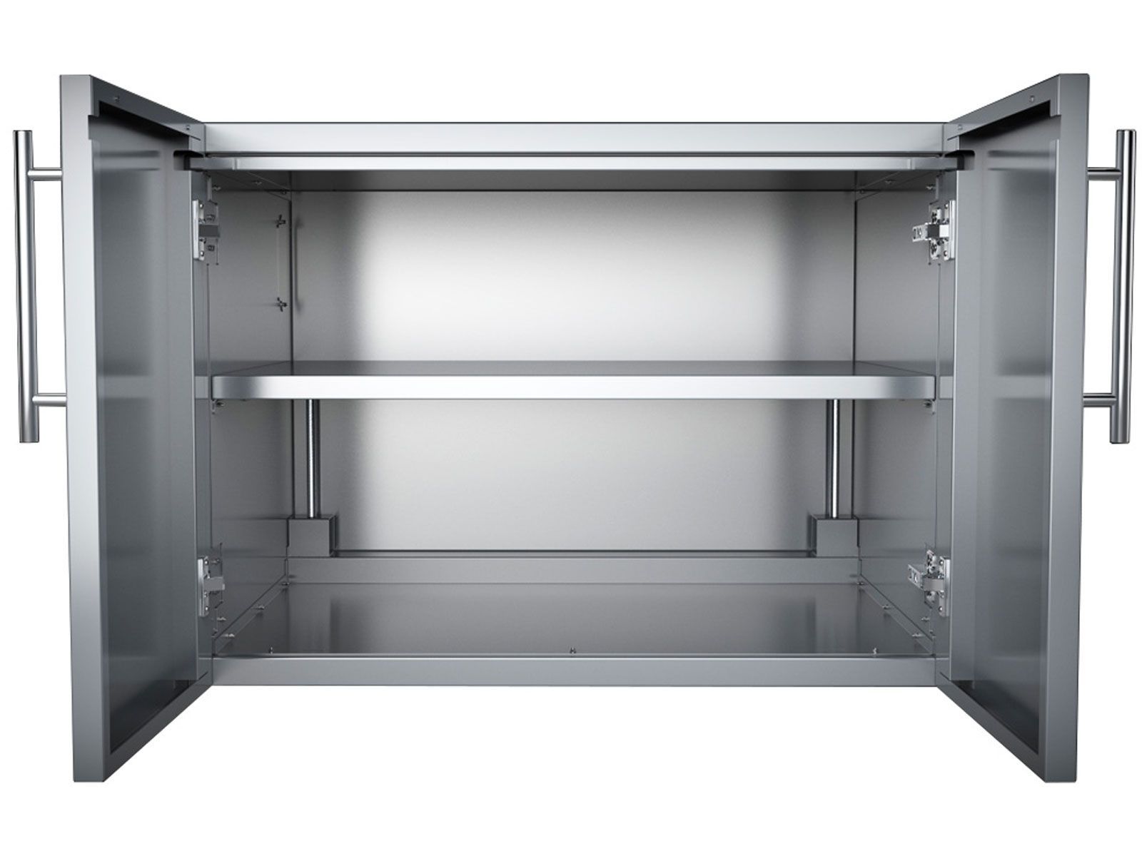 Sunstone Designer 30-Inch Stainless Steel Double Door Dry Storage Pantry – Raised Style