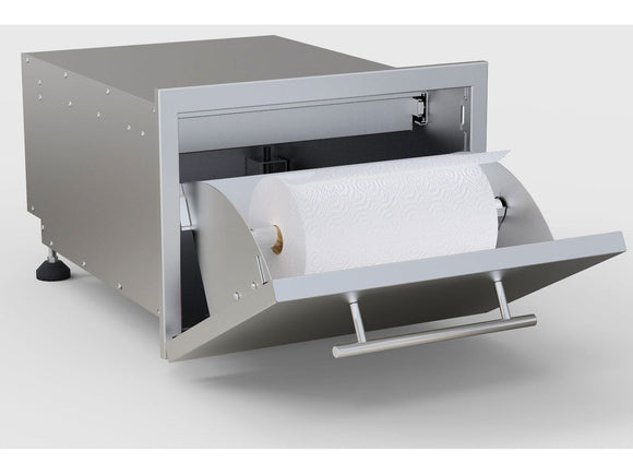 Sunstone Designer Raised Style 13-Inch Paper Towel Holder with Cutlery Drawer