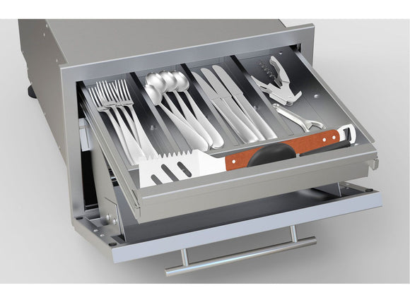 Sunstone Designer Raised Style 13-Inch Paper Towel Holder with Cutlery Drawer