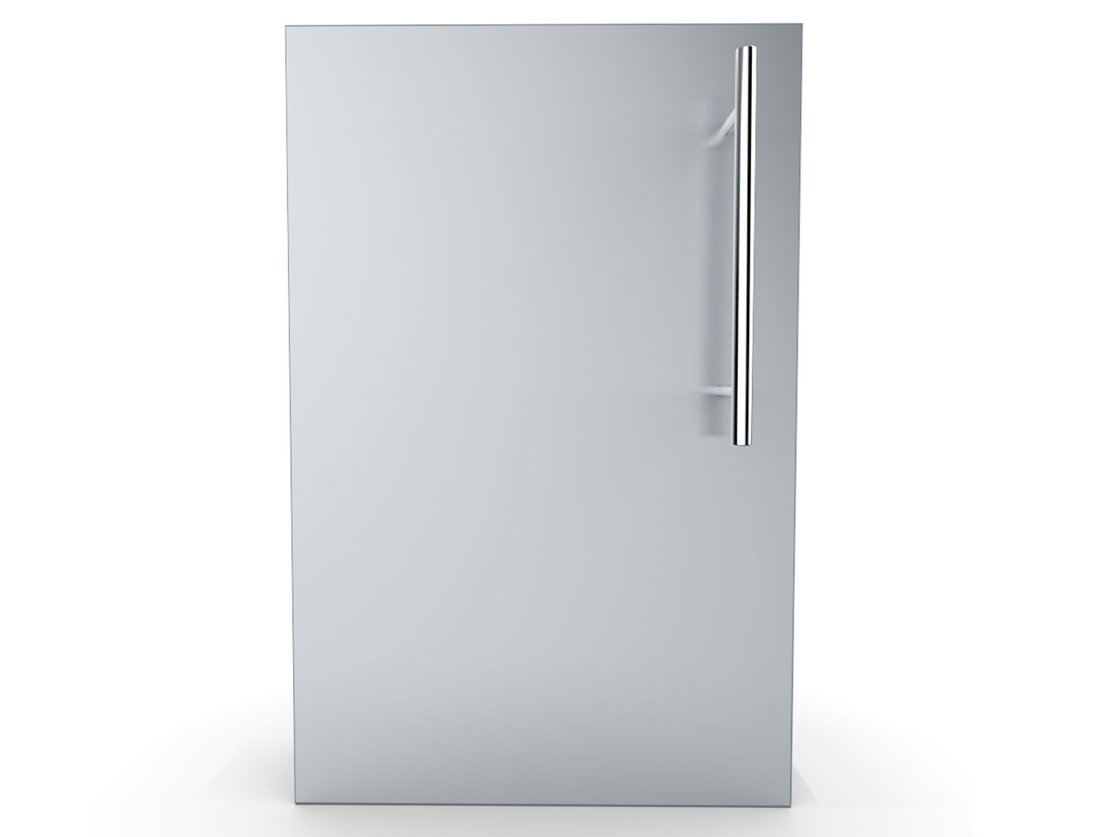 Sunstone Designer Series 15-Inch Stainless Steel Single Door with Shelf – Left Swing, Raised Style