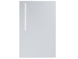 Sunstone Designer Series Raised Style 15-Inch Stainless Steel Single Door with Shelf Right Swing