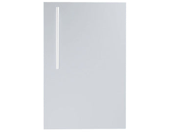 Sunstone Designer Series Raised Style 15-Inch Stainless Steel Single Door with Shelf Right Swing