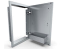 Sunstone Designer Series Raised Style 15-Inch Stainless Steel Single Door with Shelf Right Swing-4
