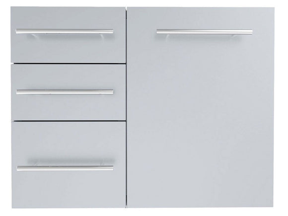 Sunstone Designer Raised Style 30-Inch Propane Combo with Triple Drawer