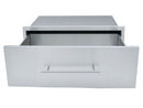 Sunstone Designer Series 30 x 10-Inch Stainless Steel Drawer – Raised Style with Self-Leveling Legs