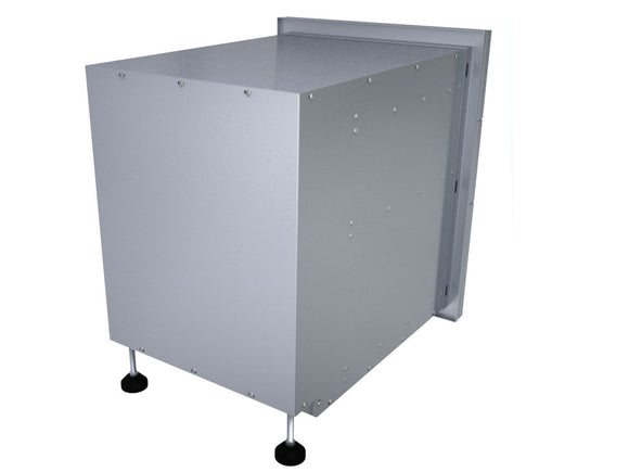 Sunstone Designer Series 18 x 23-Inch Stainless Steel Triple Drawer – Raised Style with Self-Leveling Legs