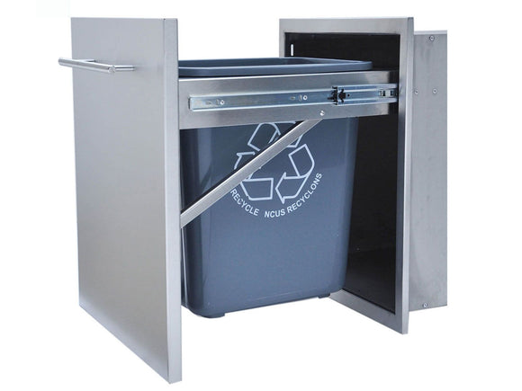 Sunstone Designer Series Raised Style 18-Inch Single Bin Trash Drawer