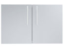Sunstone Designer 36-Inch Stainless Steel Double Door with Shelves – Raised Style
