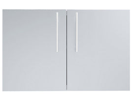 Sunstone Designer 36-Inch Stainless Steel Double Door with Shelves – Raised Style