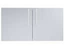 Sunstone Designer Series 42-Inch Stainless Steel Double Door with Shelves – Raised Style