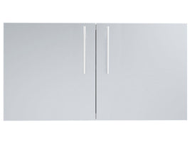 Sunstone Designer Series 42-Inch Stainless Steel Double Door with Shelves – Raised Style