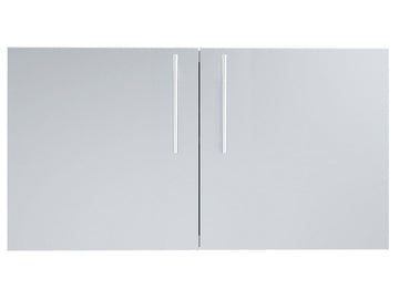 Sunstone Designer Series 42-Inch Stainless Steel Double Door with Shelves – Raised Style