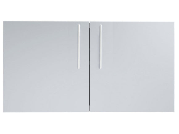 Sunstone Designer Series 42-Inch Stainless Steel Double Door with Shelves – Raised Style