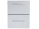 Sunstone Designer Raised Style 18-Inch Paper Towel & Double Drawer Combo