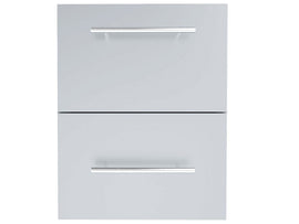 Sunstone Designer Raised Style 18-Inch Paper Towel & Double Drawer Combo