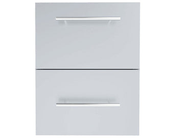 Sunstone Designer Raised Style 18-Inch Paper Towel & Double Drawer Combo