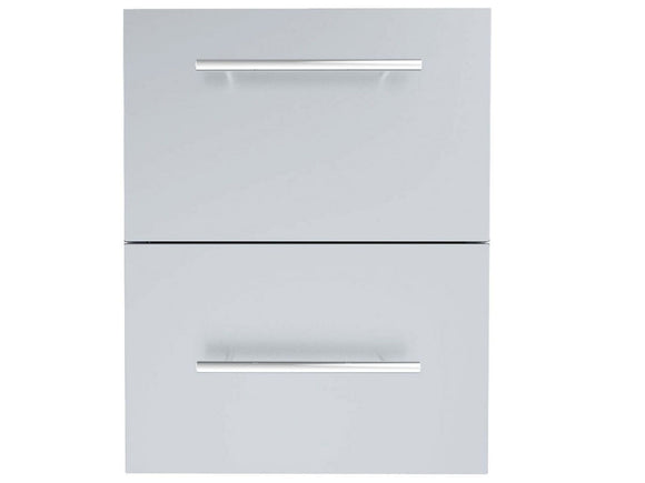 Sunstone Designer Raised Style 18-Inch Paper Towel & Double Drawer Combo