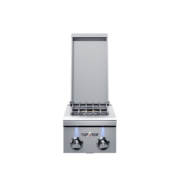 Delta Heat 12 Inch Double Side Burner Black Control Panel