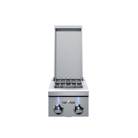 Delta Heat 12 Inch Double Side Burner White Control Panel