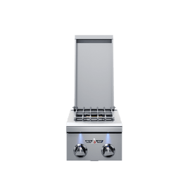 Delta Heat 12 Inch Double Side Burner White Control Panel