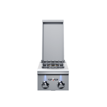 Delta Heat 12 Inch Double Side Burner White Control Panel