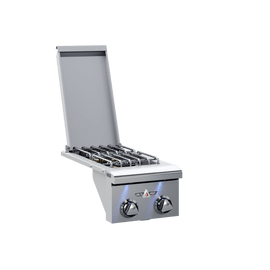 Delta Heat 12 Inch Double Side Burner Black Control Panel