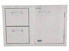 Doors & Two Drawer Combo