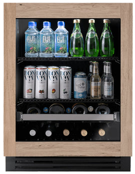 True Residential 24 Inch Outdoor ADA Beverage Center with Panel Ready Glass Door Right Hinge