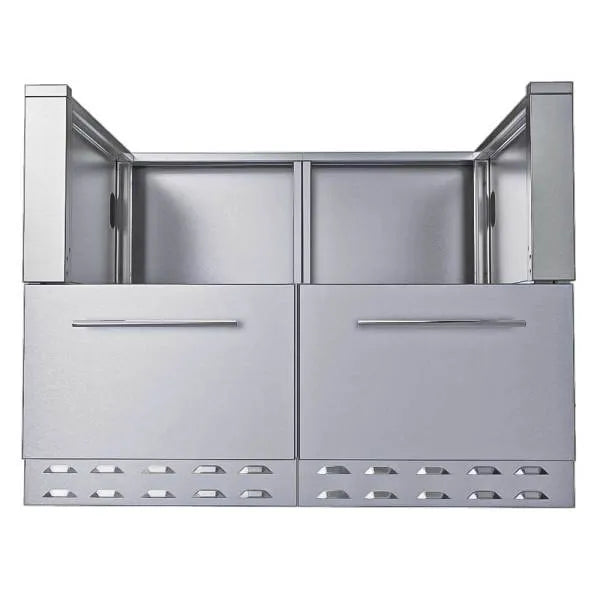 Sunstone 44-Inch Hybrid Grill Cabinet – Stainless Steel BBQ Base