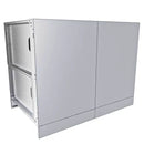 Sunstone 44-Inch Hybrid Grill Cabinet – Stainless Steel BBQ Base