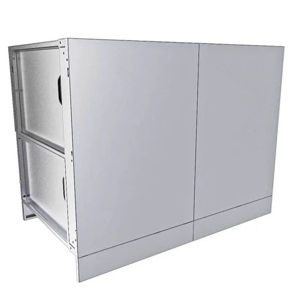 Sunstone 44-Inch Hybrid Grill Cabinet – Stainless Steel BBQ Base