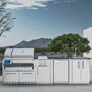 Sunstone 52-Inch Hybrid Grill Cart Base – Stainless Steel Cabinet