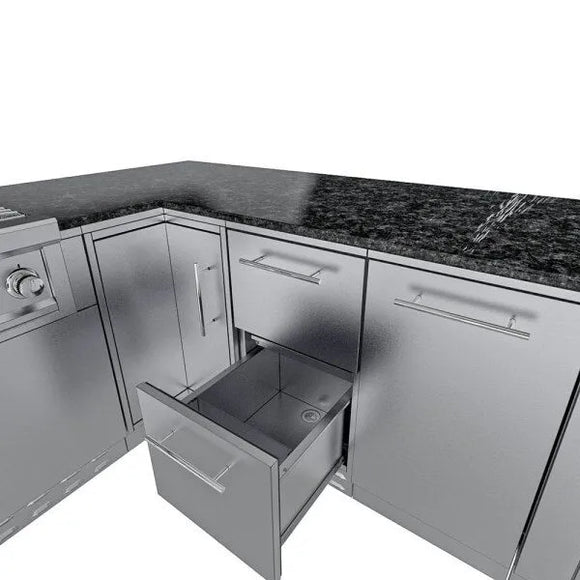 Sunstone L-Shaped 8.1' x 11' THE RANCHER Outdoor Kitchen Package
