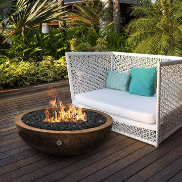 Prism Hardscapes Edel Series Copper Gas Fire Bowls - 0