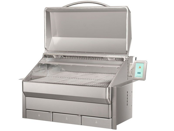 Durable 39 inch built-in pellet grill with smart grilling technology