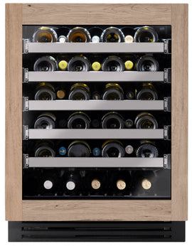 True 24 Inch Outdoor ADA Wine Cabinet with Panel Ready Glass Door