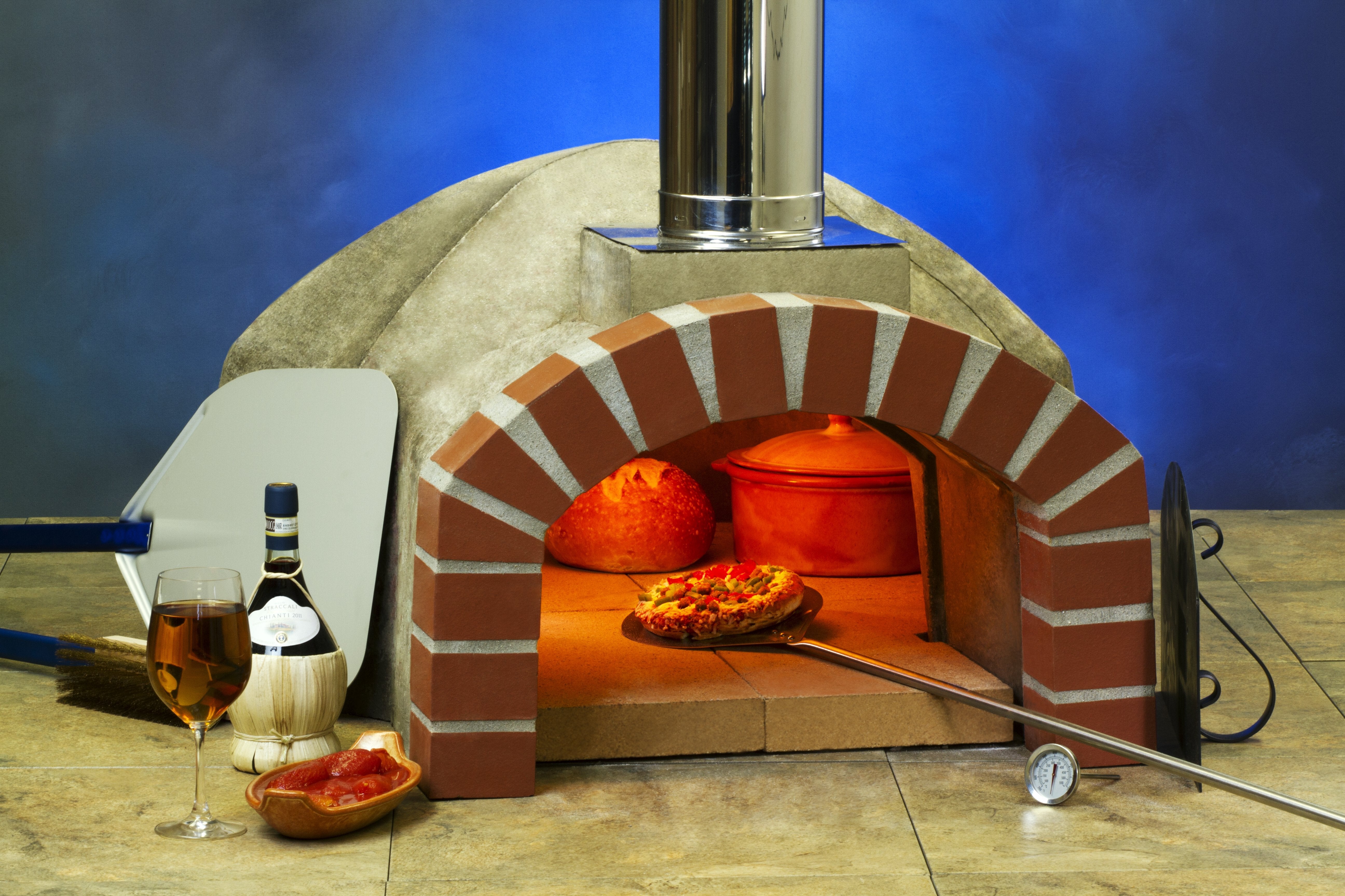 Forno Bravo 32 Inch Casa2G-80 Gas Fired Countertop Pizza Oven