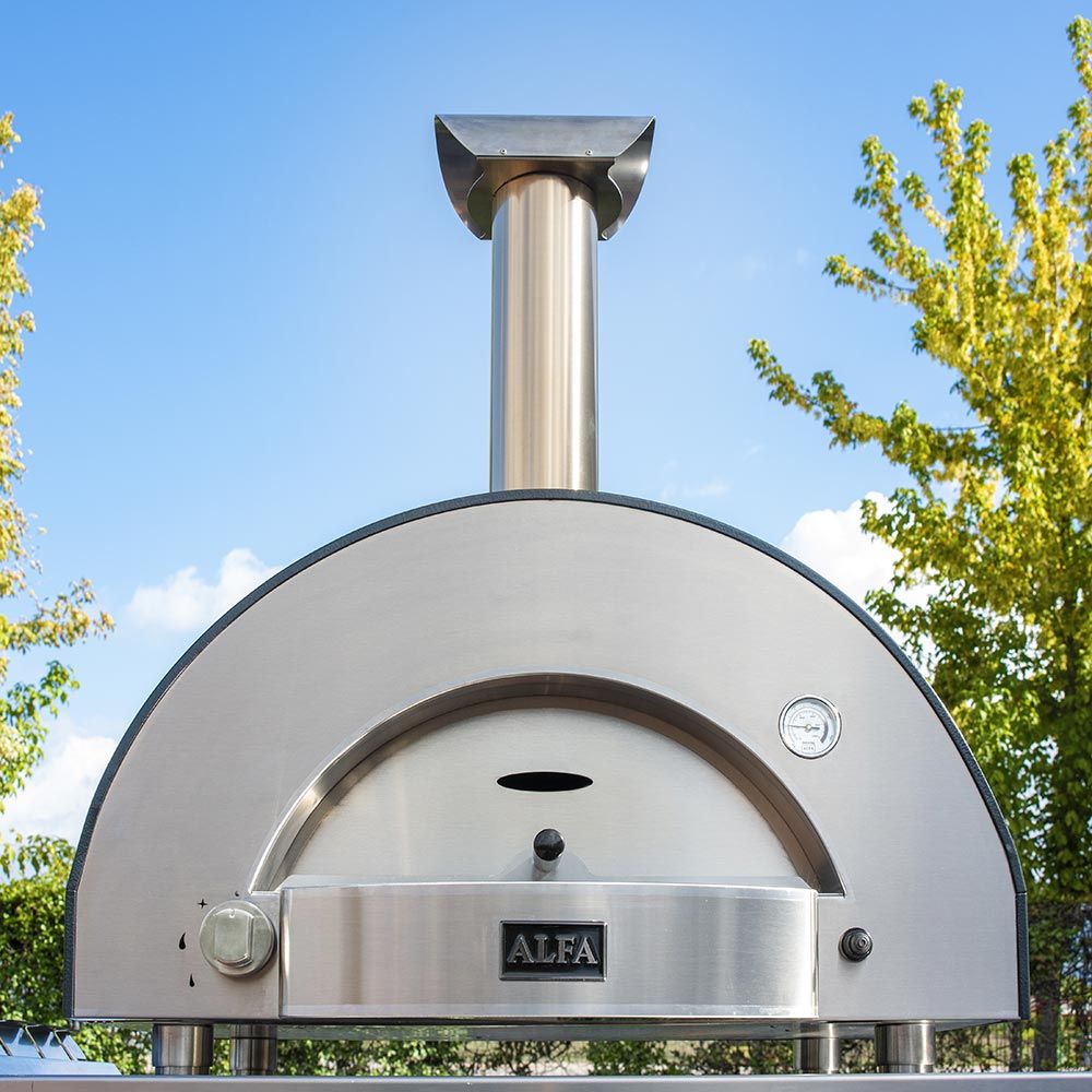 Alfa Classico 2 Pizze Gas-Fired Pizza Oven In Ardesia Grey