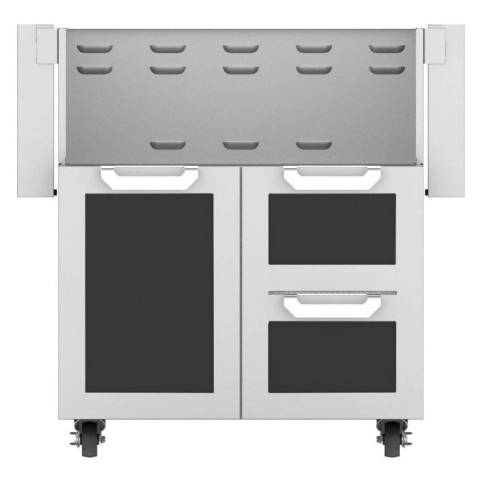Hestan 30 Inch Double Drawer and Door Cart