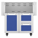 Hestan 30 Inch Double Drawer and Door Cart