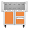 Hestan 30 Inch Double Drawer and Door Cart