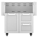 Hestan 30 Inch Double Drawer and Door Cart