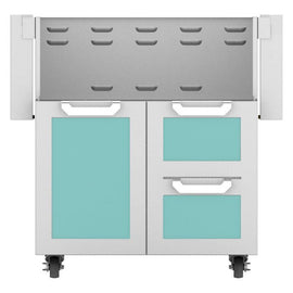 Hestan 30 Inch Double Drawer and Door Cart