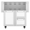 Hestan 30 Inch Double Drawer and Door Cart
