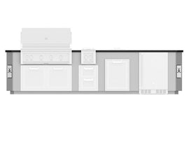 Hestan 12-Foot Stainless Steel Outdoor Living Suite