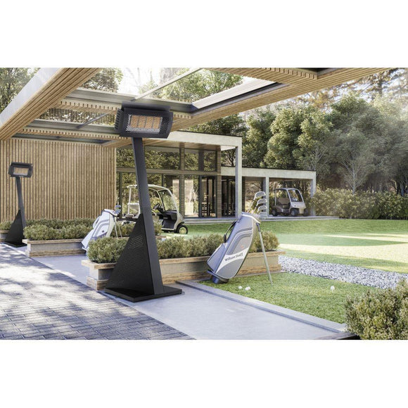 Heatstrip LPG gas heater stand and head for safe, efficient outdoor heating