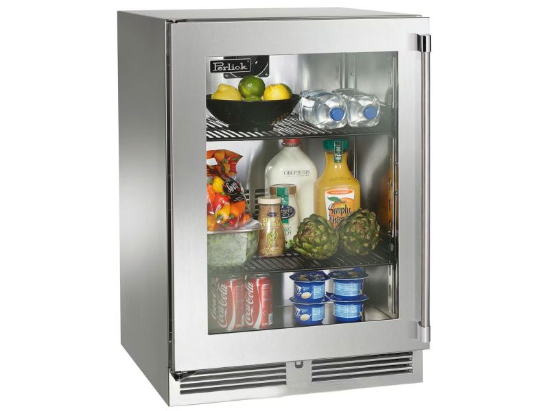 Perlick 24 Inch Outdoor Refrigerator with Solid, Glass and Panel Ready Door